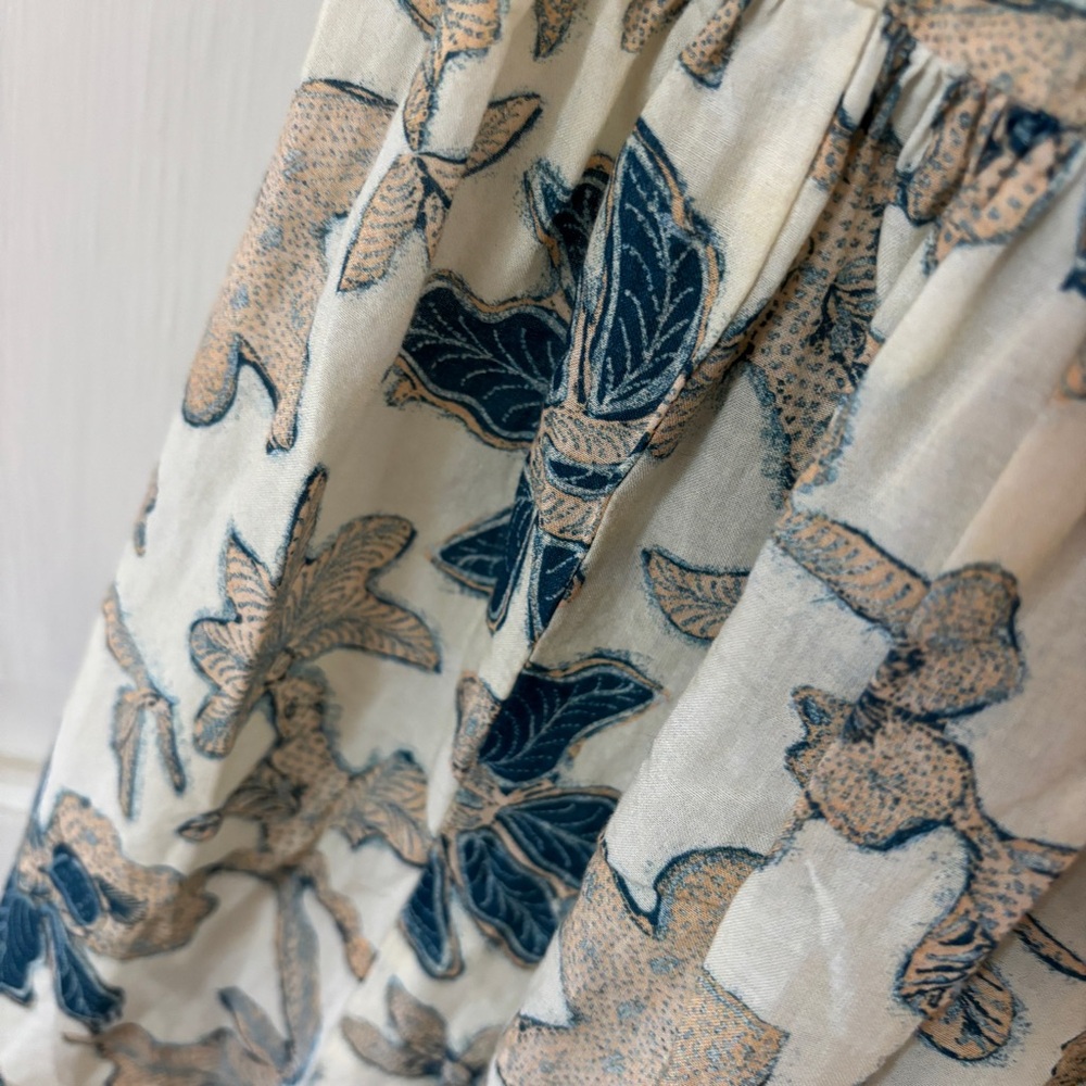 2022 Ulla‎ Johnson Cari Coverup Dress Jasmine Beach Print Size Small Resort - Picture 5 of 16